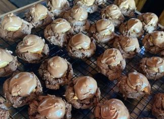 Buckeye Brownie Cookies