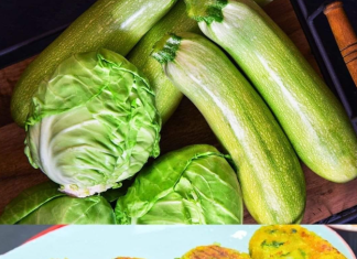 Savory Cabbage and Zucchini Patties