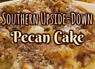 Upside Down Pecan Cake