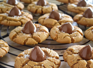 Sweet Perfection: Peanut Butter Hershey’s Kiss Cookies!