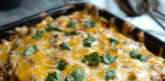 Indulge in Comfort: Creamy Burrito Casserole – A Cheesy Delight!