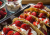Sweet Sensation: Mini Strawberry Cheesecake Tacos – A Bite-Sized Delight!