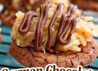 German Chocolate Cookies