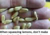 When You Squeeze Lemons, You Should Not Make the Mistake of Tossing Away the Seeds