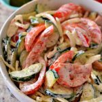 Creamy Cucumber Tomato Salad