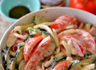 Creamy Cucumber Tomato Salad