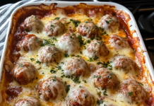 Hearty and Homestyle: Meatball Casserole – A Comfort Food Classic!
