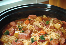 Hearty Homestyle: Polish Sausage, Sauerkraut, and Potatoes – A Comfort Food Classic!