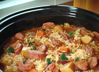 Hearty Homestyle: Polish Sausage, Sauerkraut, and Potatoes – A Comfort Food Classic!