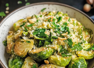 Flavor-Packed Side: Garlic Butter Brussels Sprouts – A Delicious Twist!