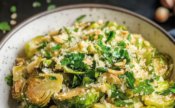 Flavor-Packed Side: Garlic Butter Brussels Sprouts – A Delicious Twist!