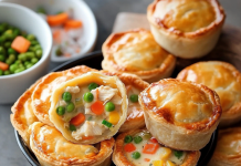 Comfort in Every Bite: Mini Chicken Pot Pies – Perfectly Portioned Delights!