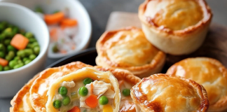 Comfort in Every Bite: Mini Chicken Pot Pies – Perfectly Portioned Delights!