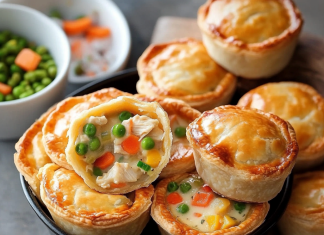 Comfort in Every Bite: Mini Chicken Pot Pies – Perfectly Portioned Delights!