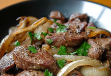 Traditional Taste: Beef Liver and Onions – A Rich and Savory Classic!