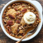Double Delight: Pecan Pie Cobbler – A Rich Fusion of Classic Flavors!