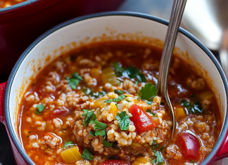 Hearty Delight: Stuffed Pepper Soup – A Cozy Bowl of Comfort!