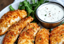 Crunchy & Cheesy: Baked Parmesan Chicken Tenders – Irresistibly Tasty!