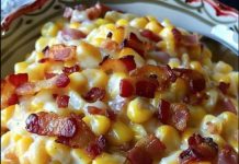 Slow Cooker Cheddar Corn with Bacon