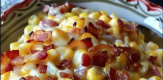 Slow Cooker Cheddar Corn with Bacon