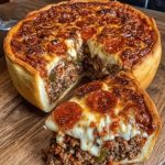 Cheesy Wonder: Homemade Chicago Style Deep Dish Pizza – A Slice of Heaven!
