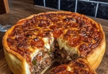 Cheesy Wonder: Homemade Chicago Style Deep Dish Pizza – A Slice of Heaven!