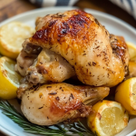 Flavor-Packed Perfection: Rosemary Lemon Garlic Roasted Chicken – A Zesty, Aromatic Delight!