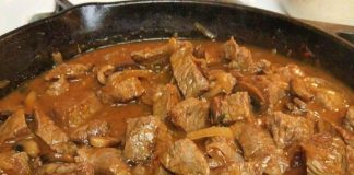 Melt-in-Your-Mouth Beef Tips with Savory Mushroom Gravy