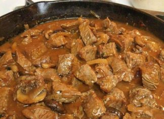 Melt-in-Your-Mouth Beef Tips with Savory Mushroom Gravy