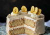 “Sweet Sensation: Banana Cake with Cinnamon Buttercream Frosting – A Perfectly Spiced Delight!