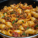 Family Favorite: Pasta Shells with Ground Beef – A Hearty and Satisfying Meal!