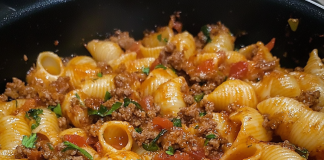 Family Favorite: Pasta Shells with Ground Beef – A Hearty and Satisfying Meal!