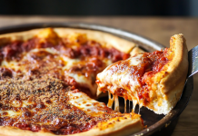 Cheesy Wonder: Homemade Chicago Style Deep Dish Pizza – A Slice of Heaven!