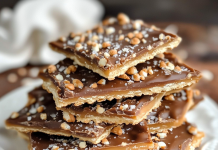 Addictive Sweetness: Saltine Cracker Toffee – A Crunchy, Caramel Treat!