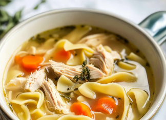Comfort in a Bowl: Easy Homemade Chicken Noodle Soup – Simple and Soothing!