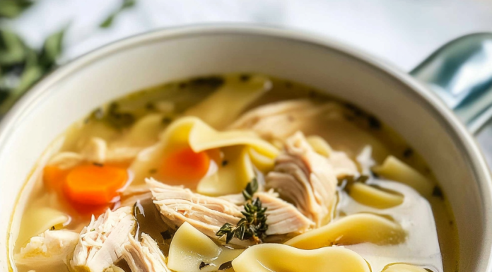 Comfort in a Bowl: Easy Homemade Chicken Noodle Soup – Simple and Soothing!