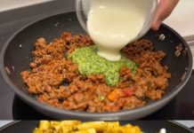 Delicious Pasta with Beef and Basil Pesto