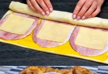 Savory Puff Pastry with Ham, Cheese, and Béchamel Sauce Recipe