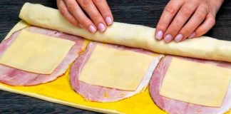 Savory Puff Pastry with Ham, Cheese, and Béchamel Sauce Recipe