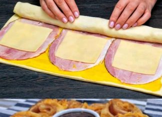 Savory Puff Pastry with Ham, Cheese, and Béchamel Sauce Recipe