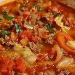 Making Delicious Cabbage Roll Soup