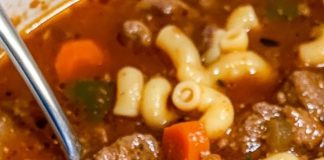 Beef and Macaroni Soup
