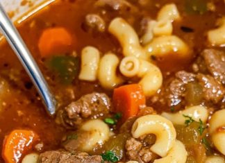 Beef and Macaroni Soup
