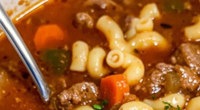 Beef and Macaroni Soup