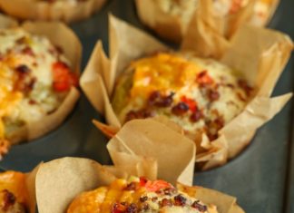 Savory Sausage and Cheddar Breakfast Muffins
