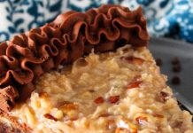 german chocolate cheesecake
