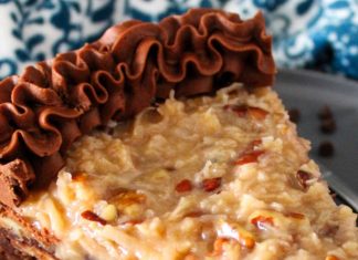 german chocolate cheesecake