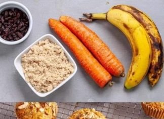 Banana and Carrot Muffins