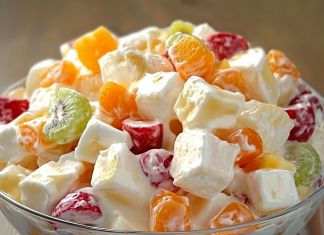 Transform Your Gatherings with a Refreshing Ambrosia Marshmallow Fruit Salad!