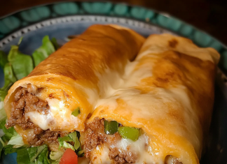 Indulge in Flavor: Homemade Beef and Cheese Chimichangas That Will Wow Your Taste Buds!